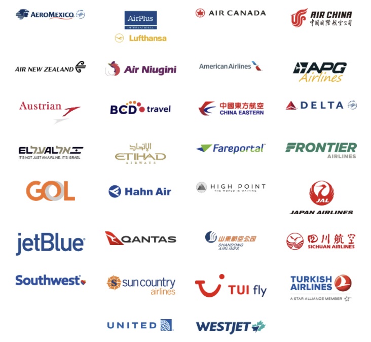 许多主要航空公司Caimtokenn现在通过UATP全球支付网
